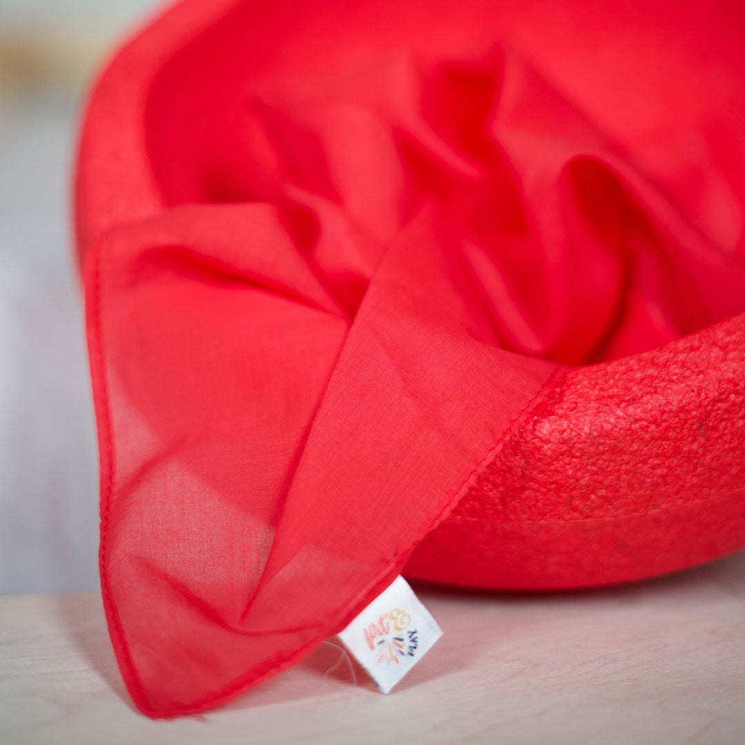 pit and play speeldoek regenboog - rood - 75x75 cm | 6154122174195 | 0
