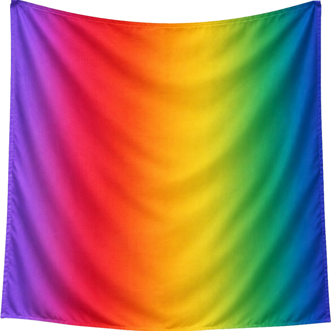 pit and play speeldoek regenboog fade - 120x120 cm | PC-55 | 4