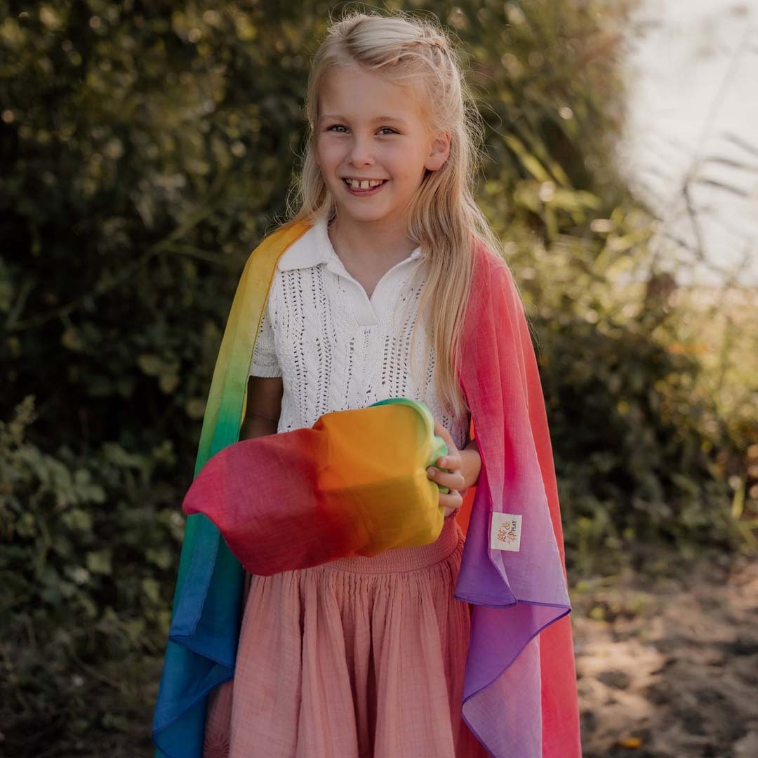pit and play speeldoek regenboog fade - 120x120 cm | PC-55 | 2