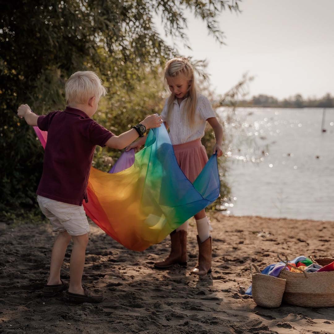 pit and play speeldoek regenboog fade - 120x120 cm | PC-55 | 3