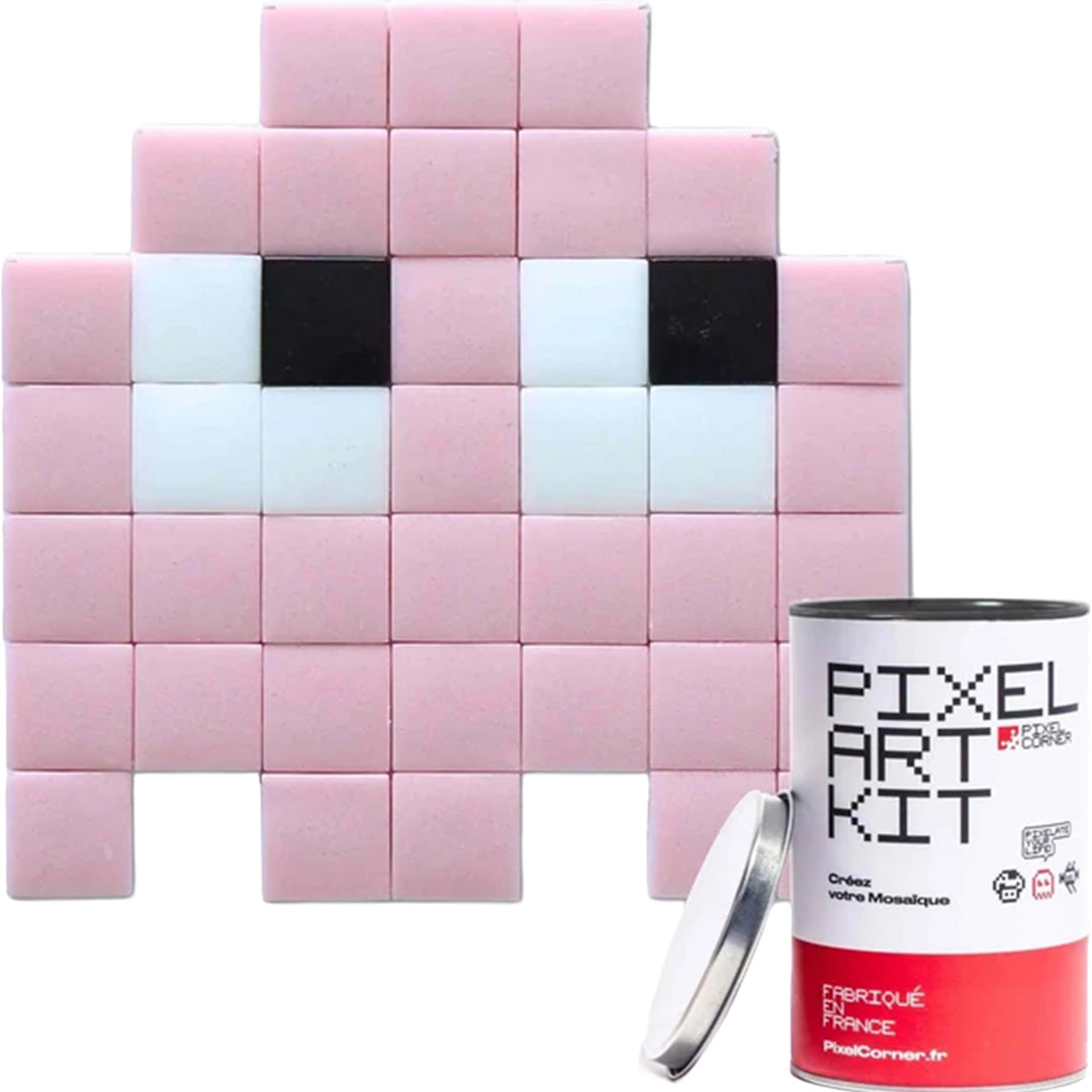 pixel corner mozaïek knutselset - the gloomie - roze