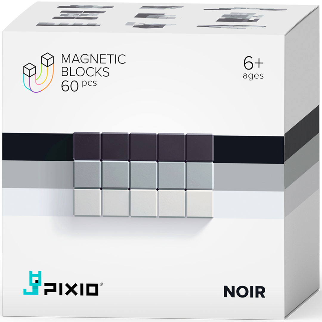 pixio magnetische blokjes abstract noir - 60st | 20207 | 0