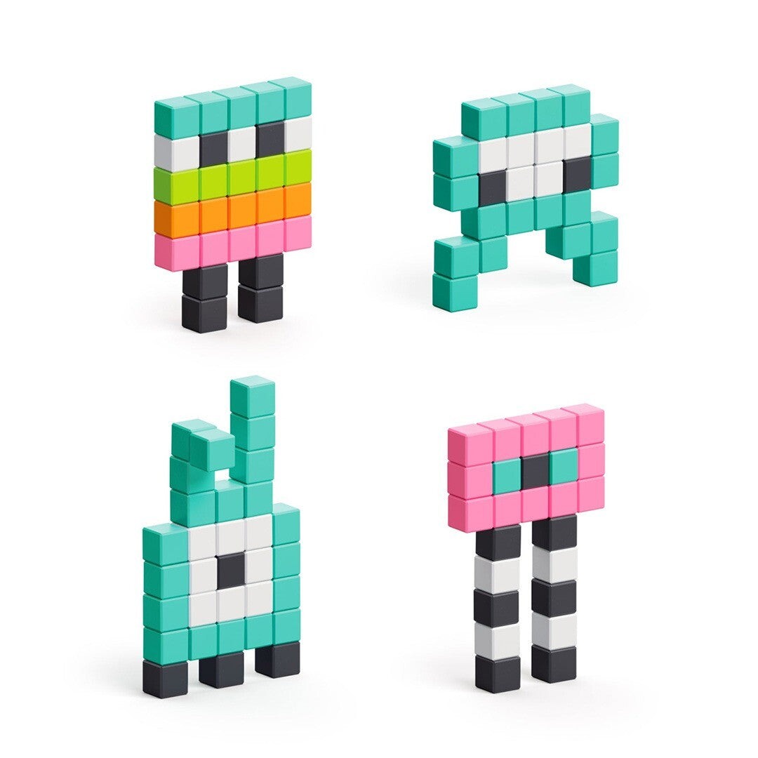 pixio magnetische blokjes mini monsters - 100st | 40102 | 1