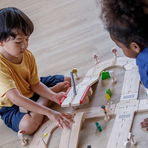 plan toys autoweg road system | 6208 | 2