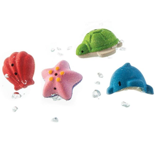 plan toys badspeelgoed zeedieren - 4st  | 5658 | 0