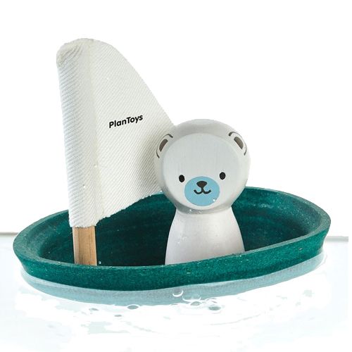 plan toys badspeelgoed zeilbootje en ijsbeertje | 5712 | 0