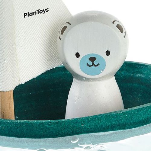 plan toys badspeelgoed zeilbootje en ijsbeertje | 5712 | 6