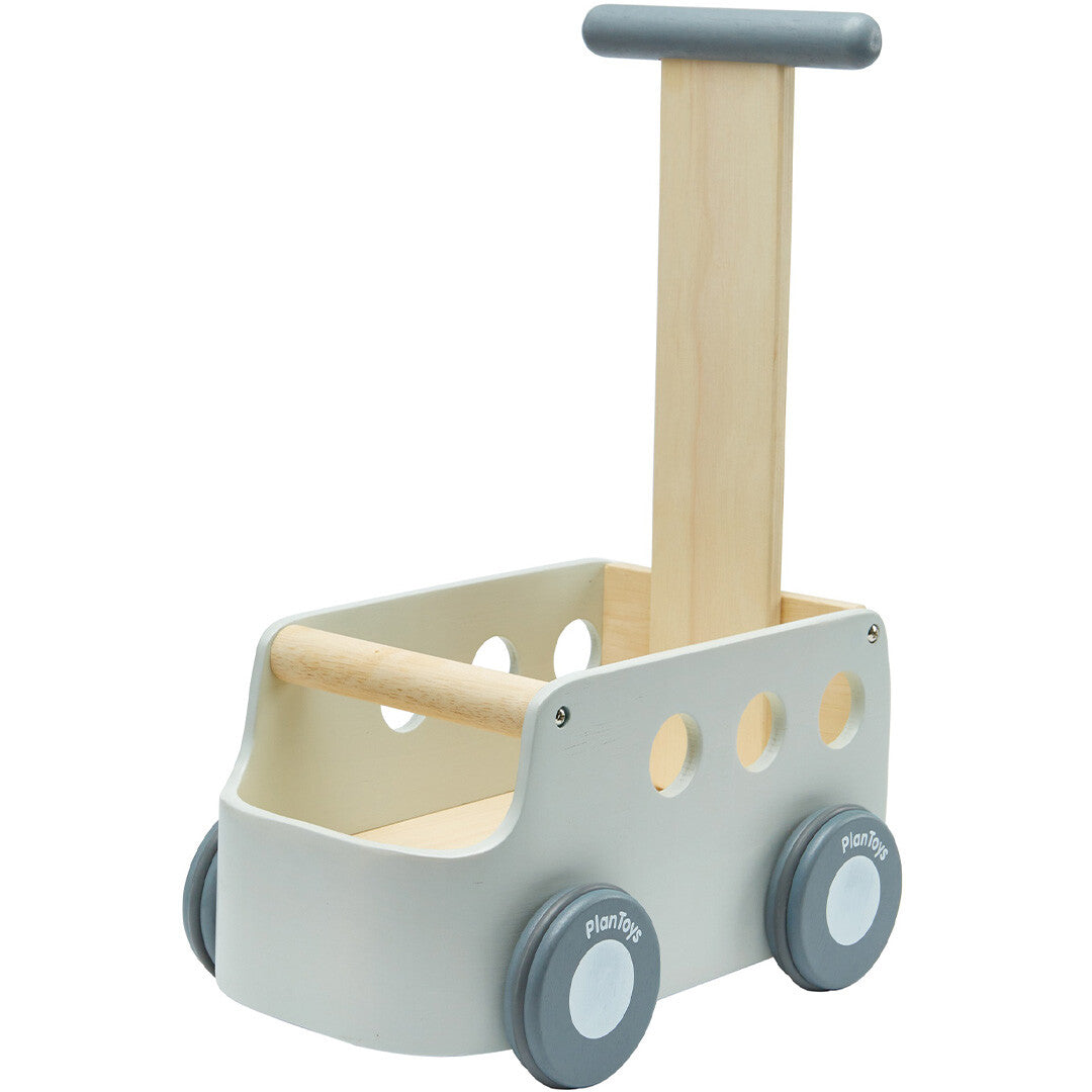 plan toys loopwagen busje walker - grey orchard   | 5739 | 0
