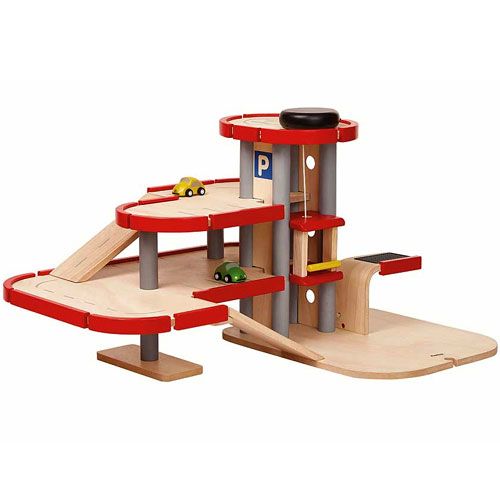 plan toys parkeergarage met 2 autootjes | 4006271 | 0