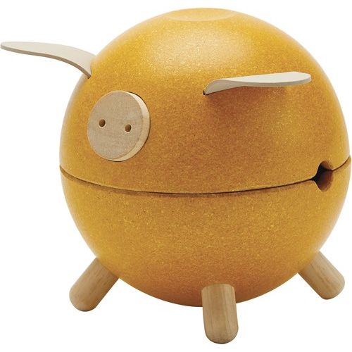 plan toys spaarpot varken geel | 8710 | 0