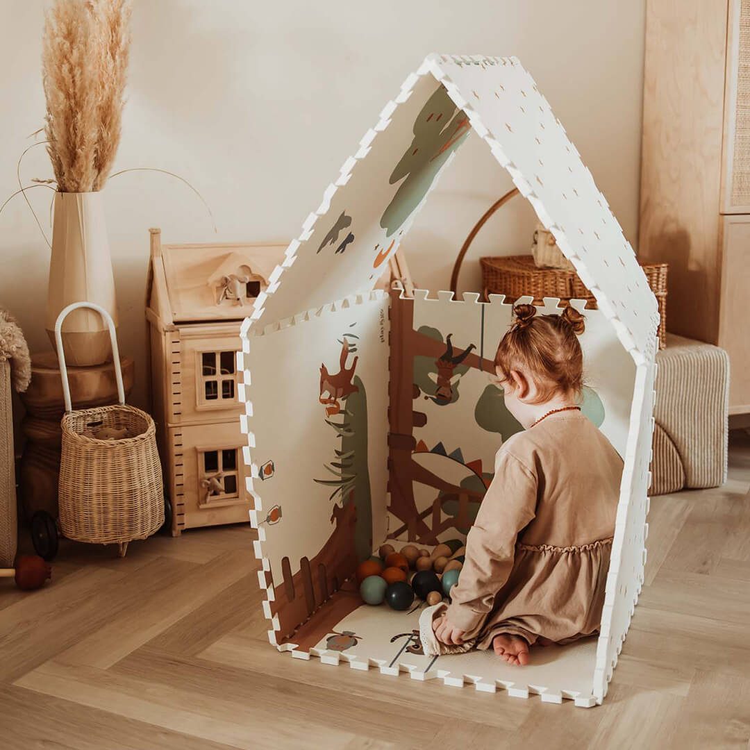 play&go 2-in-1 foam speelmat eevaa - treehouse - 180x120 cm | 4895250601277 | 5