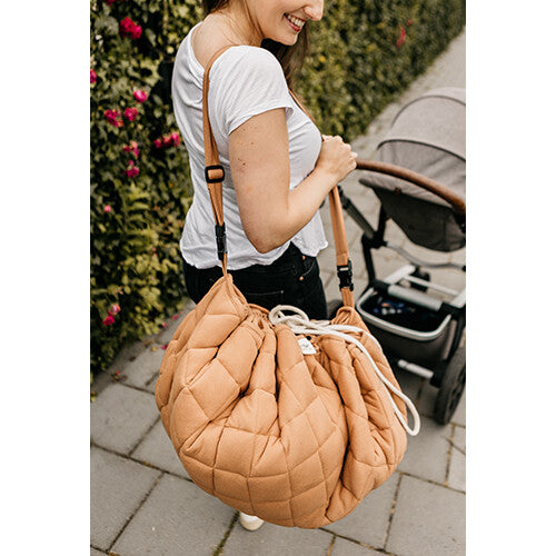 play&go soft baby speelkleed en reistas organic - tawny brown | 4897095301336 | 6