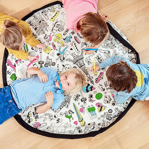 play&go speelkleed en opbergzak color your bag - paris | 4897095300384 | 7