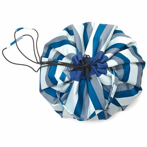 play&go waterdicht speelkleed en opbergzak outdoor – blauw/groen gestreept | 4897095301466 | 15