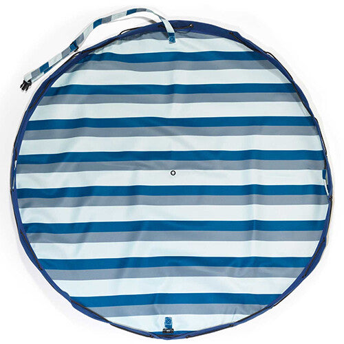 play&go waterdicht speelkleed en opbergzak outdoor – blauw/groen gestreept | 4897095301466 | 16
