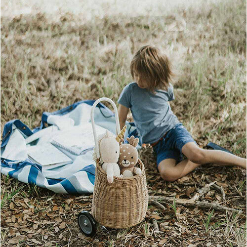 play&go waterdicht speelkleed en opbergzak outdoor – blauw/groen gestreept | 4897095301466 | 5