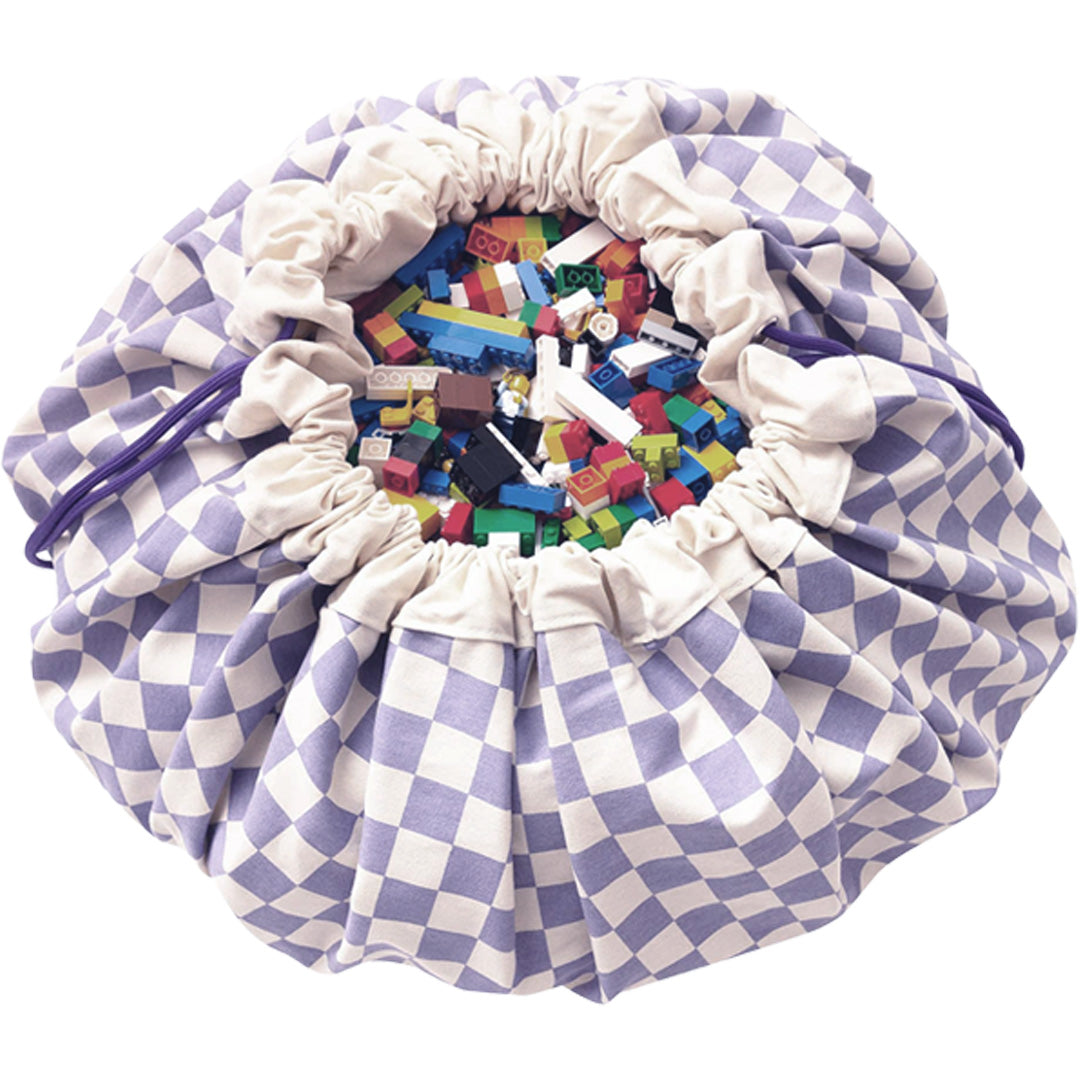 play&go speelkleed en opbergzak - vichy purple | 4895250600850 | 5
