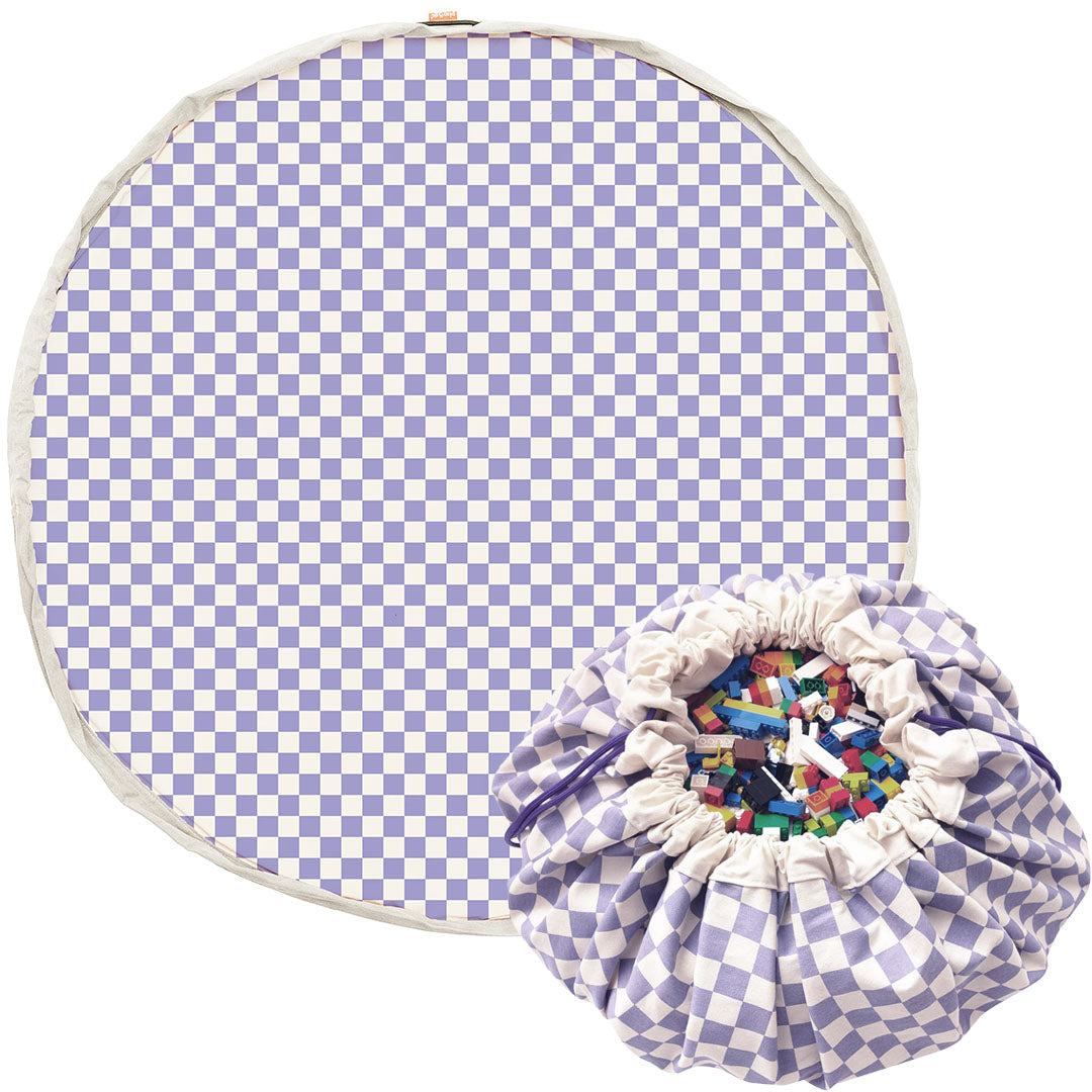 play&go speelkleed en opbergzak - vichy purple | 4895250600850 | 1