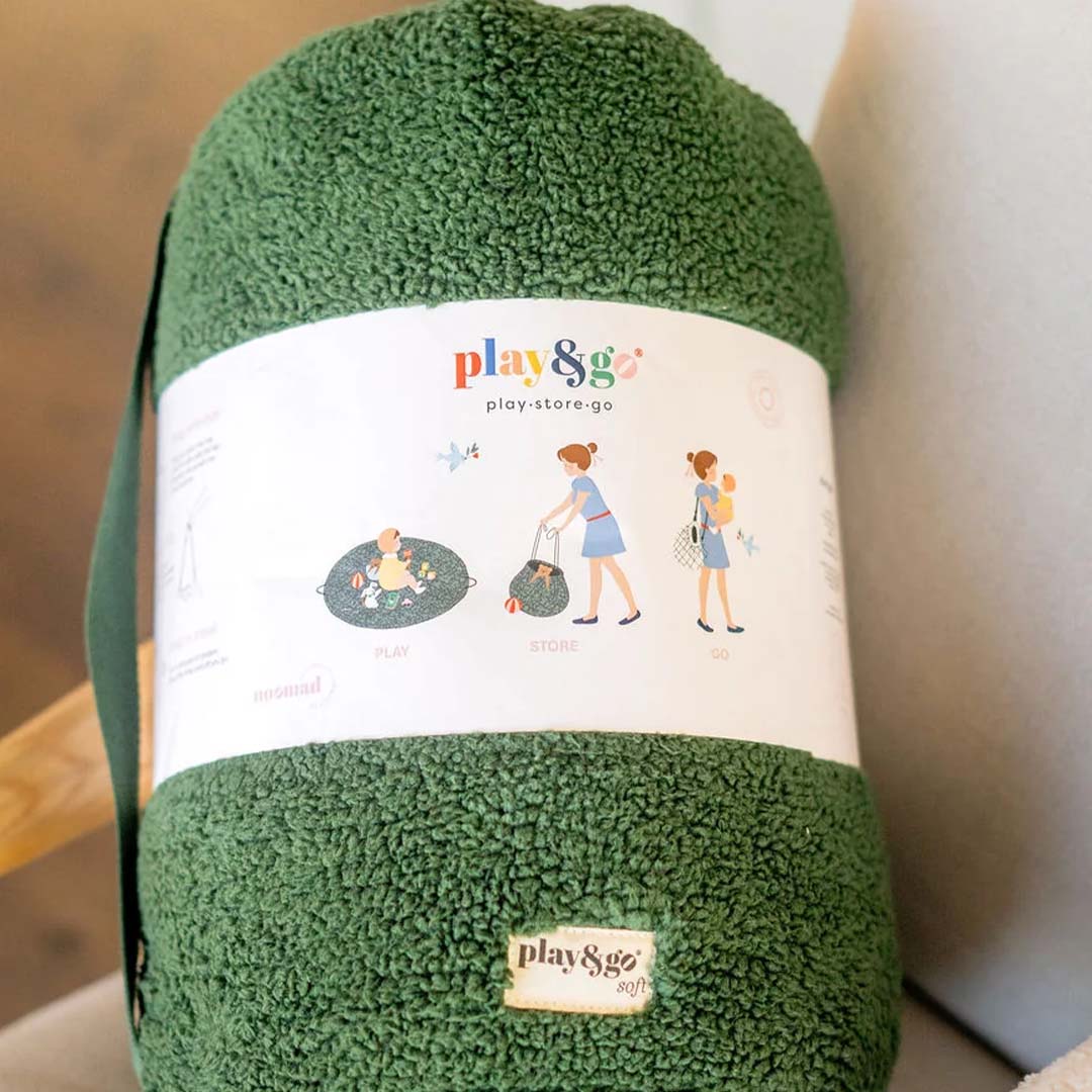 play&go babyspeelkleed en tas - evergreen teddy
