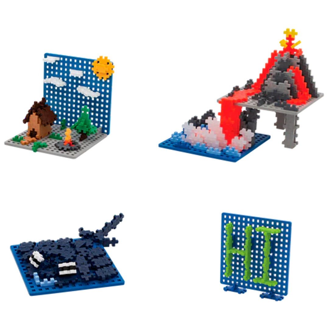 plus-plus baseplaten - blauw - grijs - 2st | PLUS267238 | 7