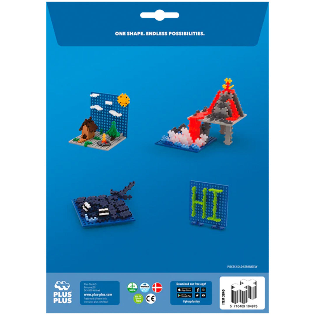 plus-plus baseplaten - blauw - grijs - 2st | PLUS267238 | 9