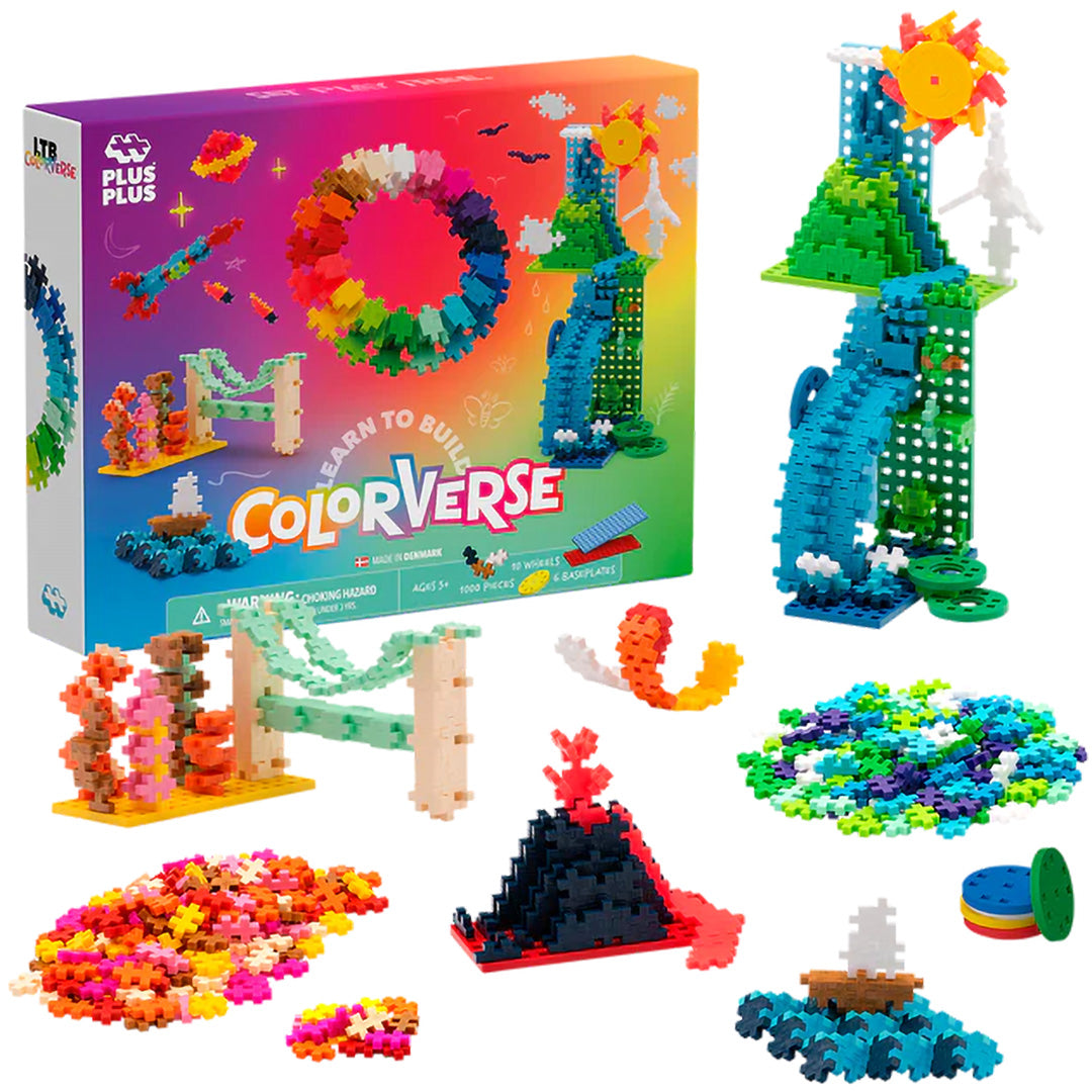 plus-plus bouwstenen learn to build - colorverse - super - 1000st | PLUS267400 | 0