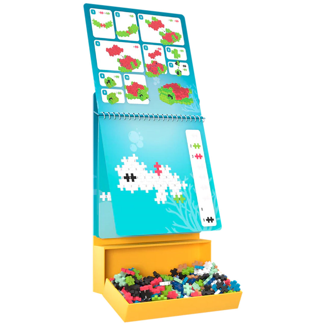 plus-plus bouwstenen met activiteitenboekje - oceaan - 125st | PLUS267413 | 4