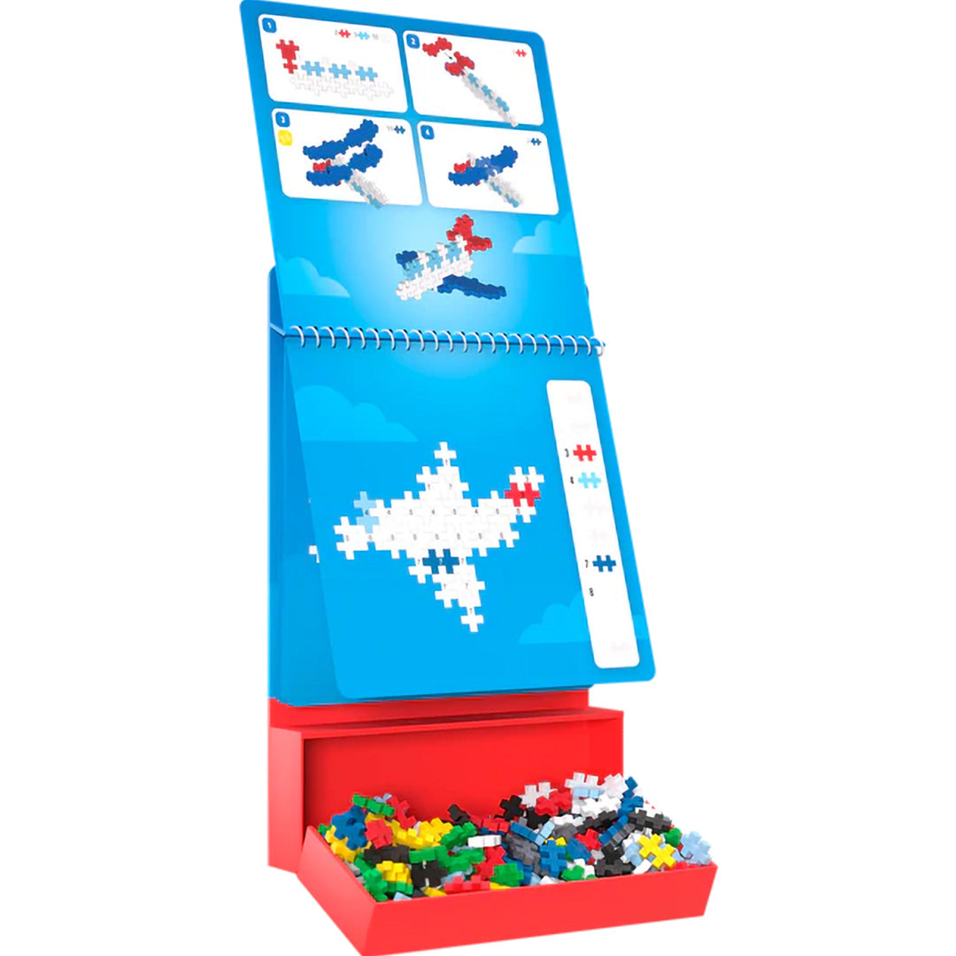 plus-plus bouwstenen met activiteitenboekje - transportation - 125st | PLUS267412 | 5