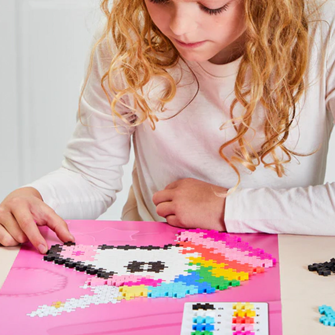 plus-plus bouwstenen puzzle by number - eenhoorn - 250st | PLUS267227 | 2