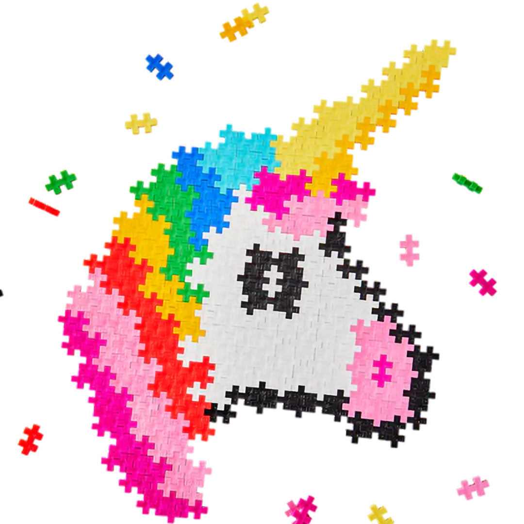 plus-plus bouwstenen puzzle by number - eenhoorn - 250st | PLUS267227 | 4