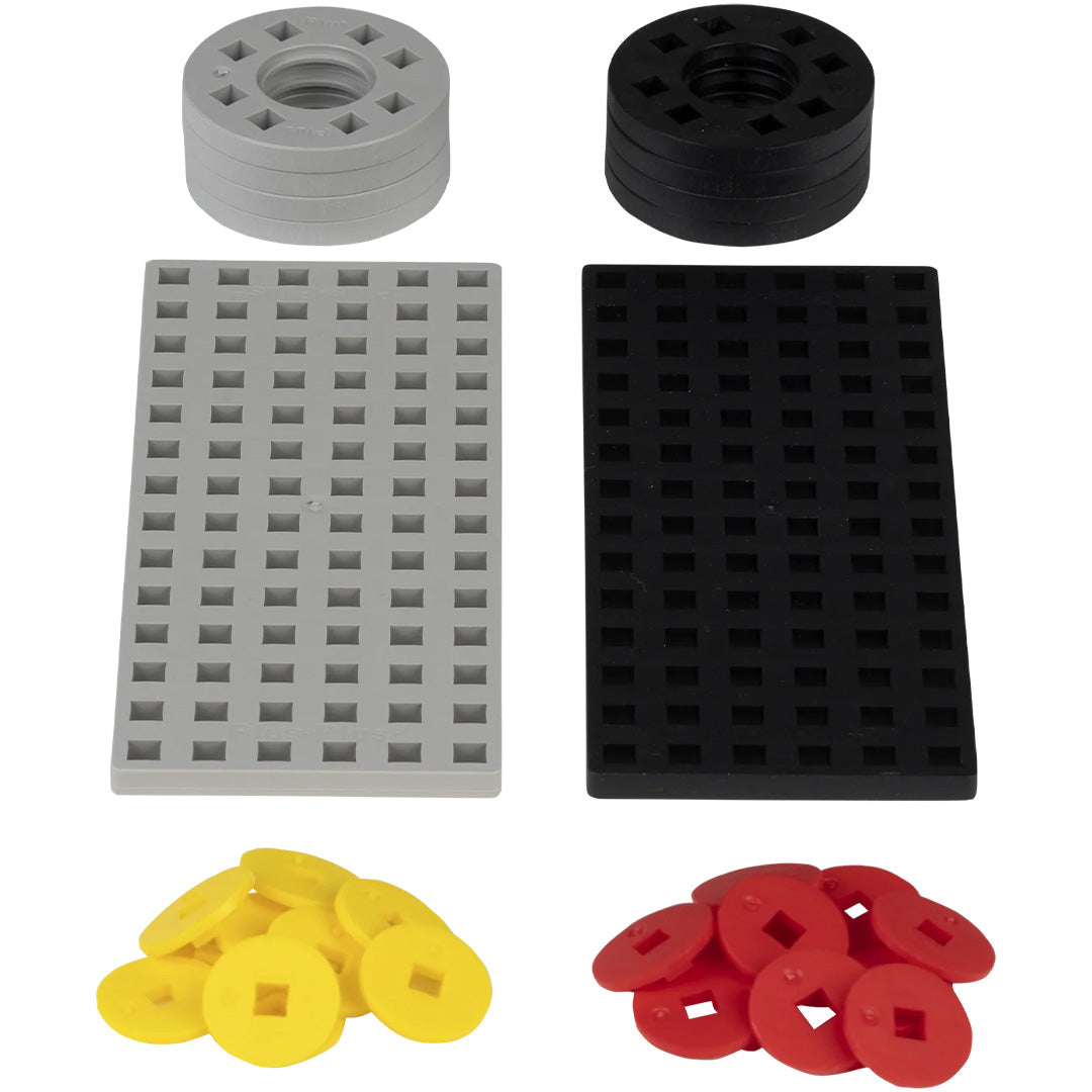 plus-plus bouwstenen accessoires- grijs zwart | PLUS267239 | 2