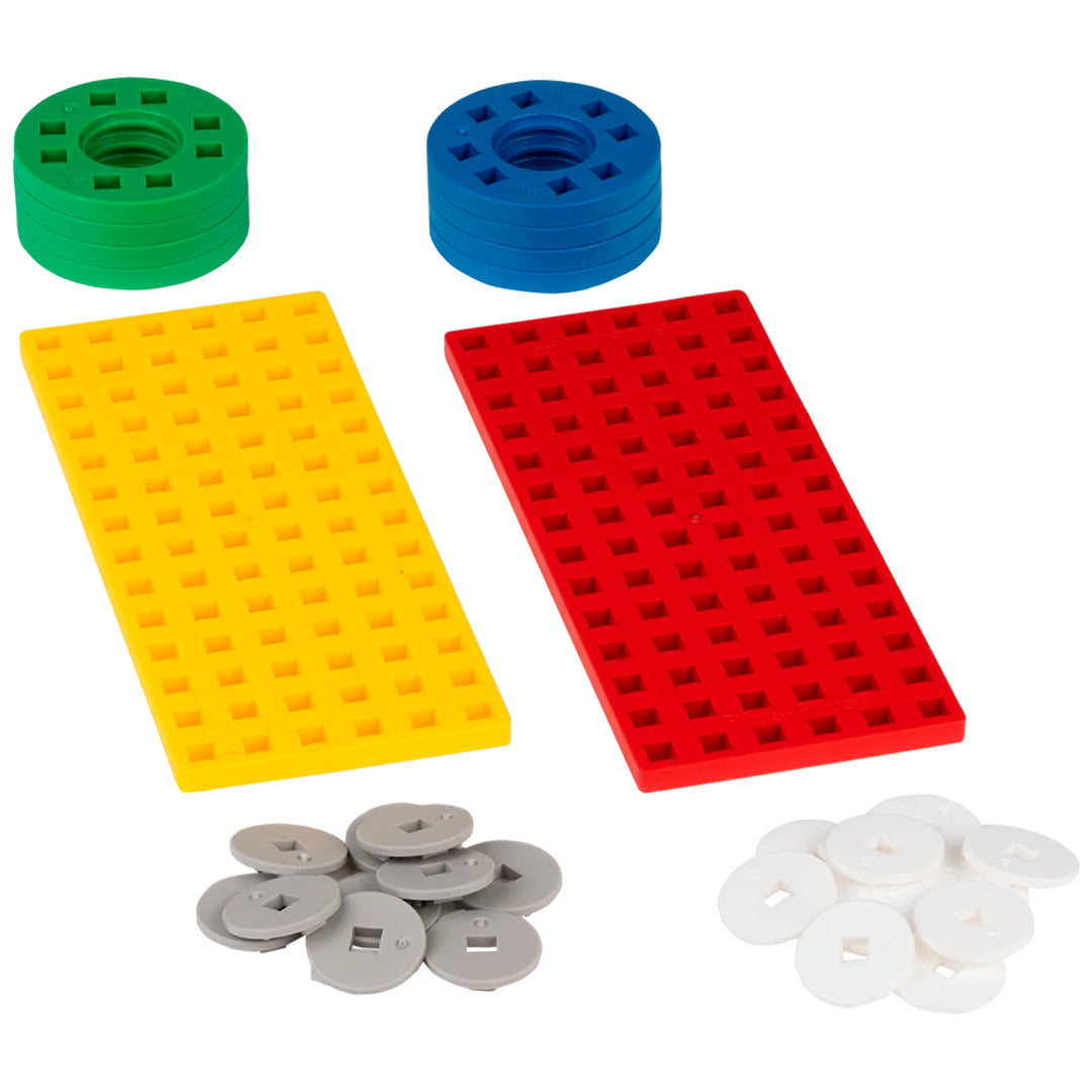 plus-plus bouwstenen accessoires - rood geel | PLUS267240 | 2