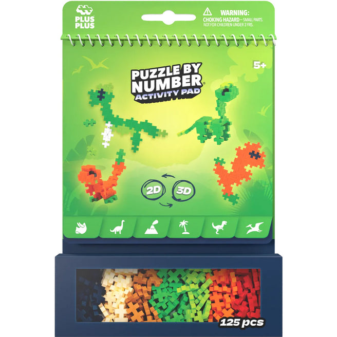 plus-plus bouwstenen activity pad - dinosaurs | PLUS004347 | 