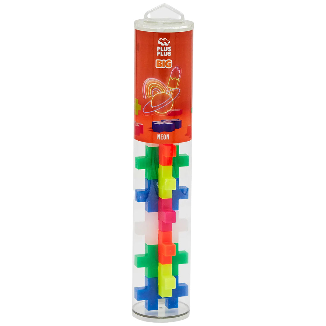 plus-plus bouwstenen big - neon - 15st | PLUS267257 | 