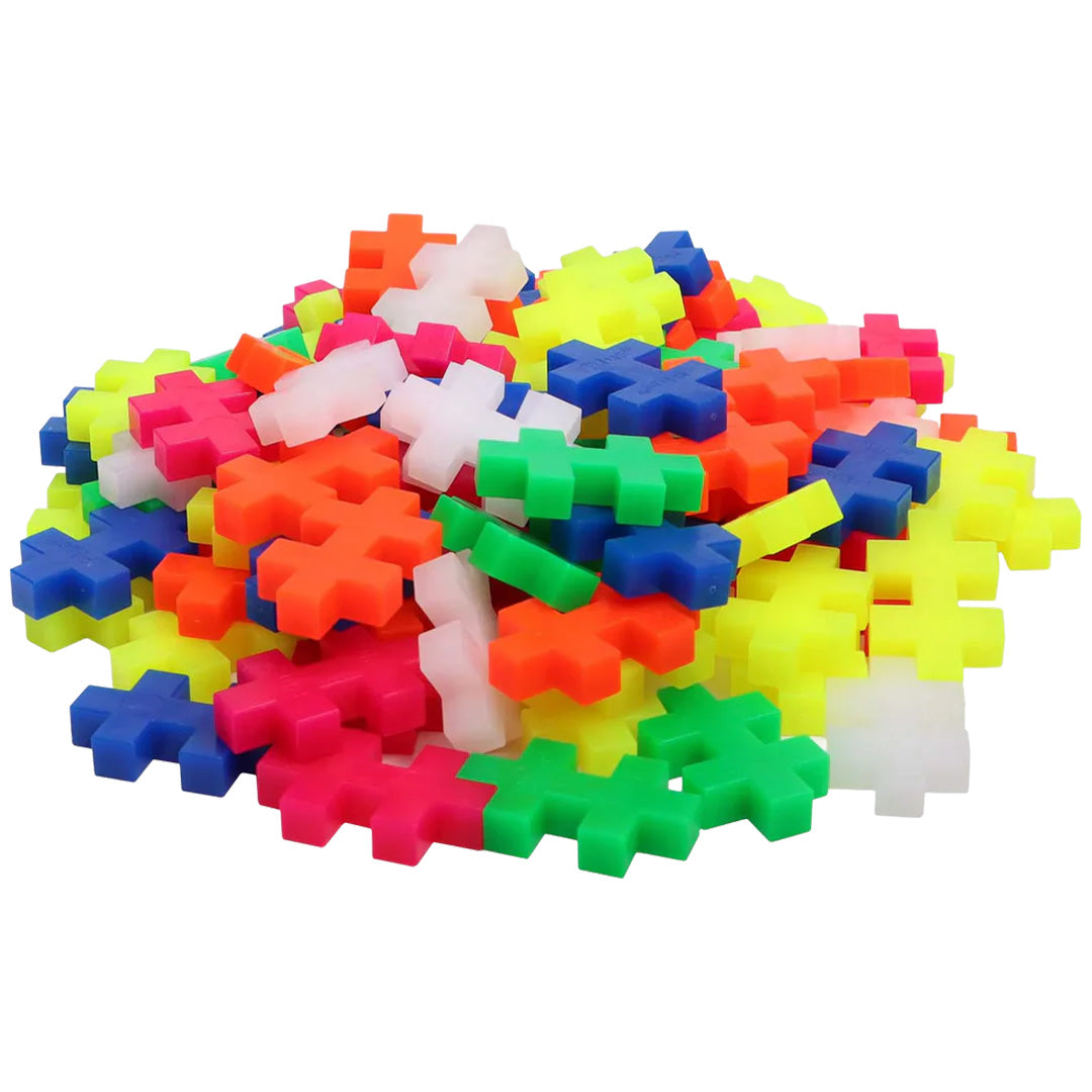 plus-plus bouwstenen big - neon mix - 100st | PLUS267249 | 4
