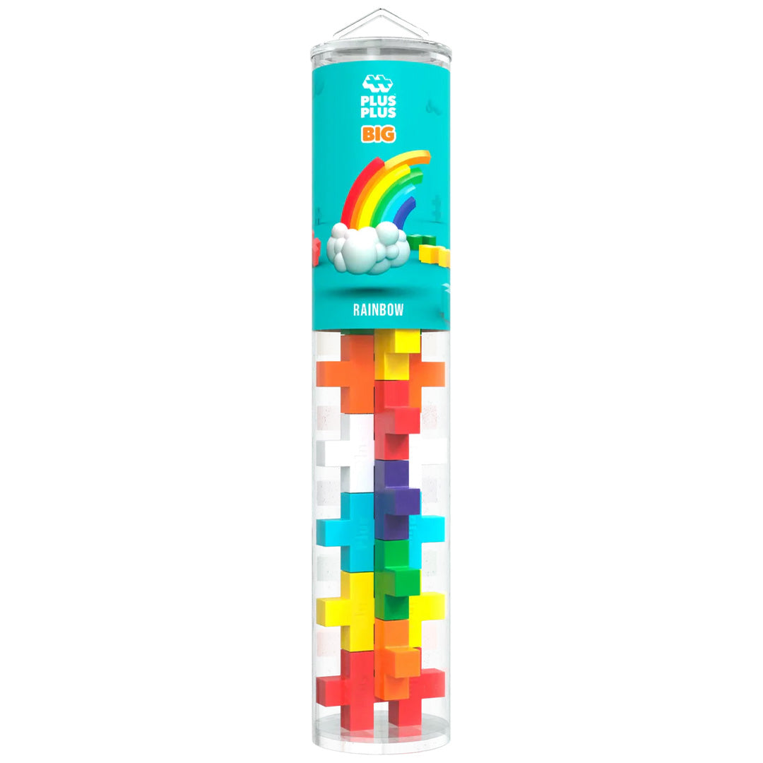 plus-plus bouwstenen big - rainbow - 15st | PLUS004353 | 
