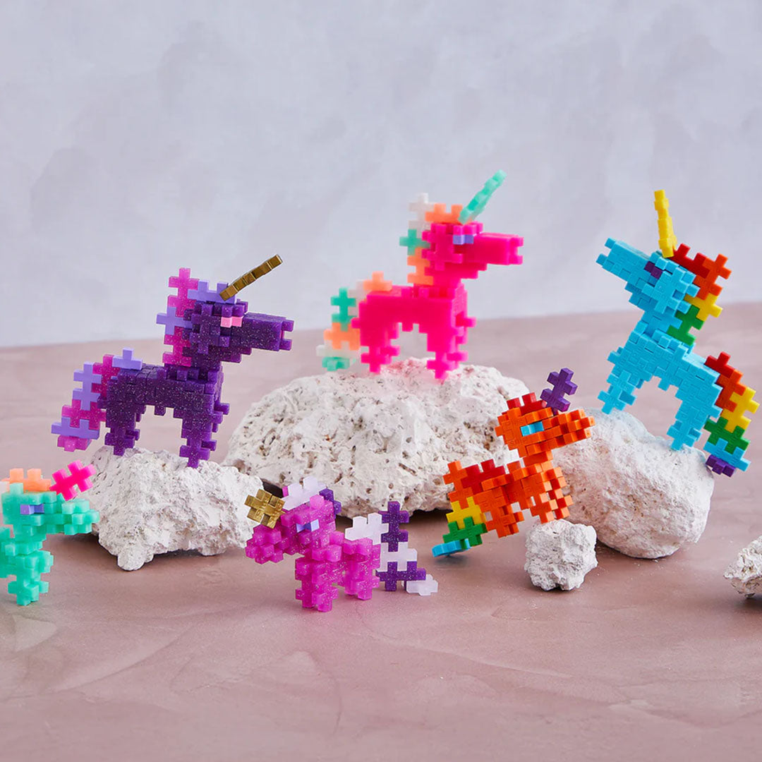 plus-plus bouwstenen glitter unicorns - 100st | PLUS004373 | 3