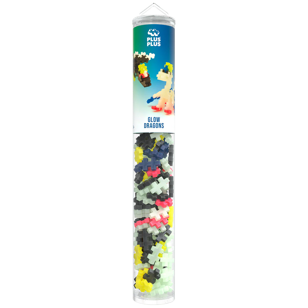 plus-plus bouwstenen glow dragons - 100st | PLUS004377 | 