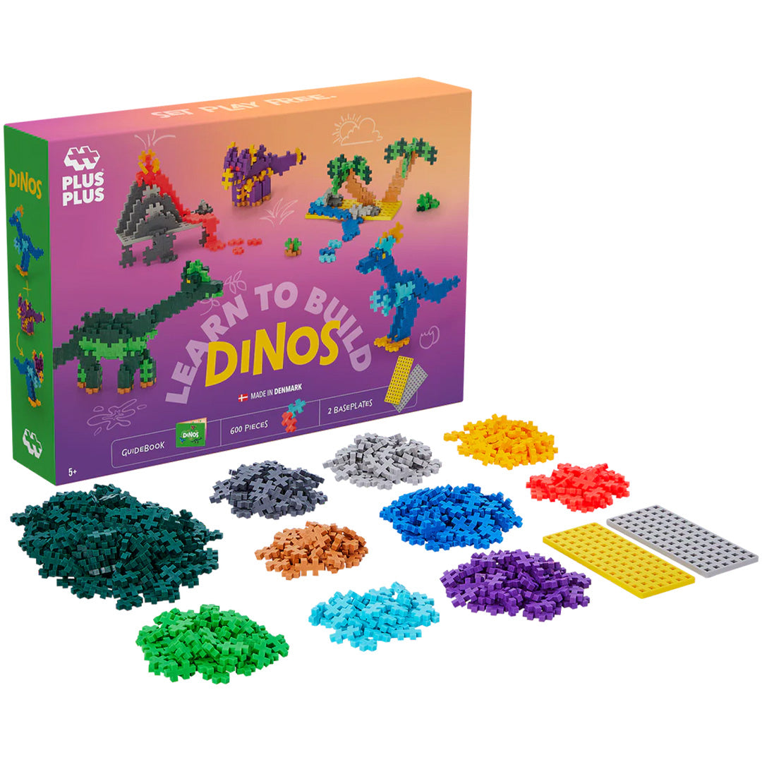 plus-plus bouwstenen learn to build - dinosaurs | PLUS267137 | 4