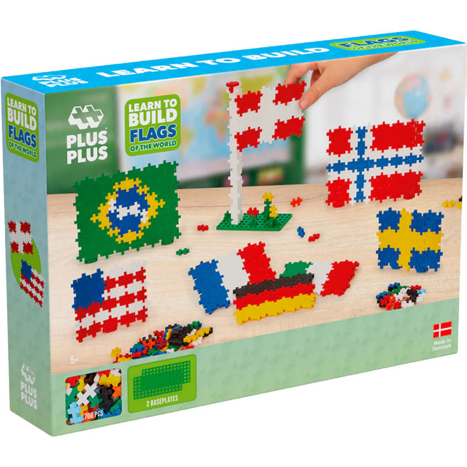 plus-plus bouwstenen learn to build - flags of the world | PLUS267139 | 