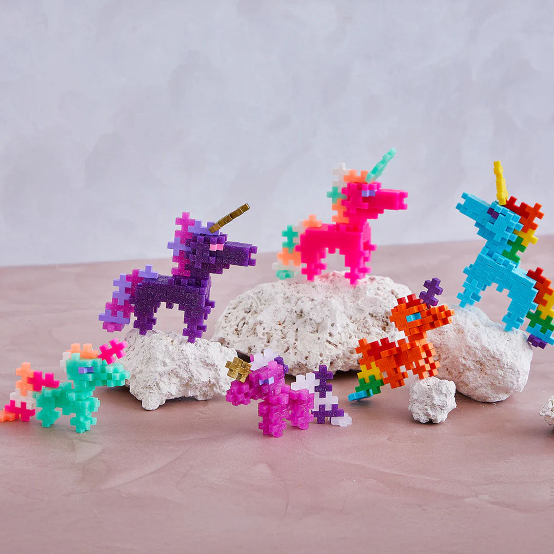 plus-plus bouwstenen pearl unicorns - 100st | PLUS004374 | 3