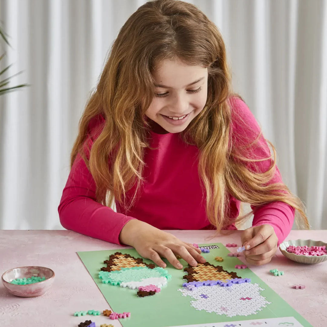 plus-plus bouwstenen puzzle by number - ice cream cones - 250st | PLUS004346 | 2
