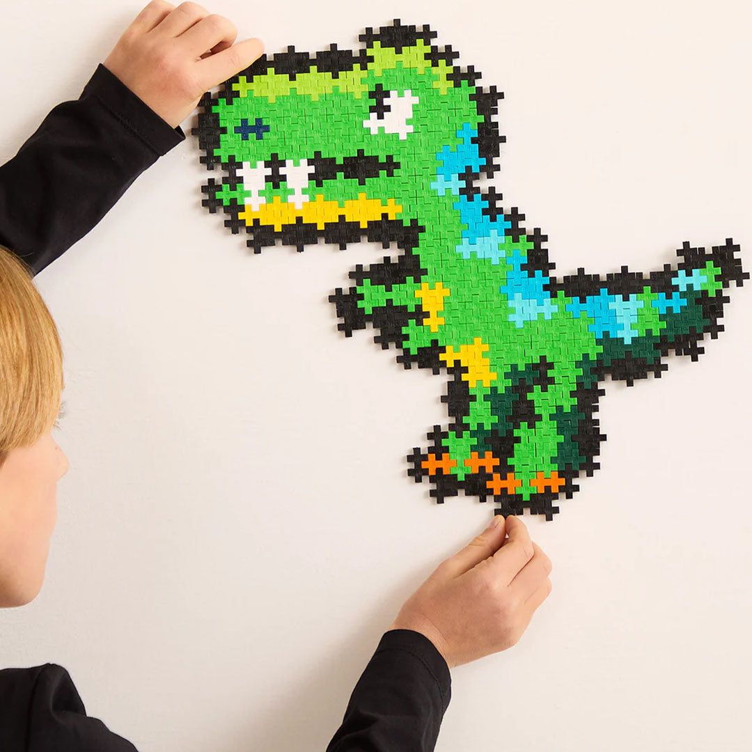 plus-plus bouwstenen puzzle by number - t-rex - 250st | PLUS004334 |  2
