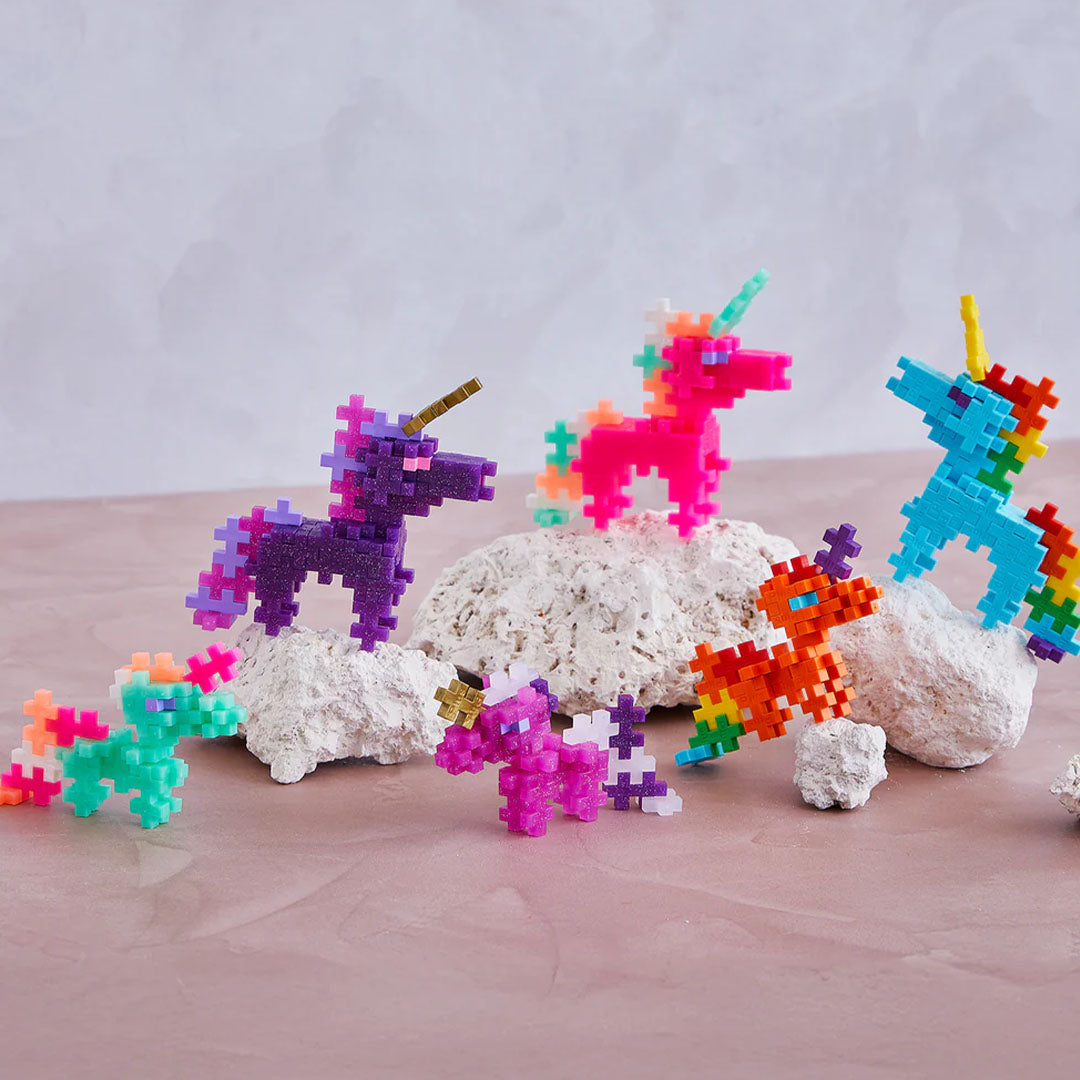 plus-plus bouwstenen rainbow unicorns - 100st | PLUS004372 | 3