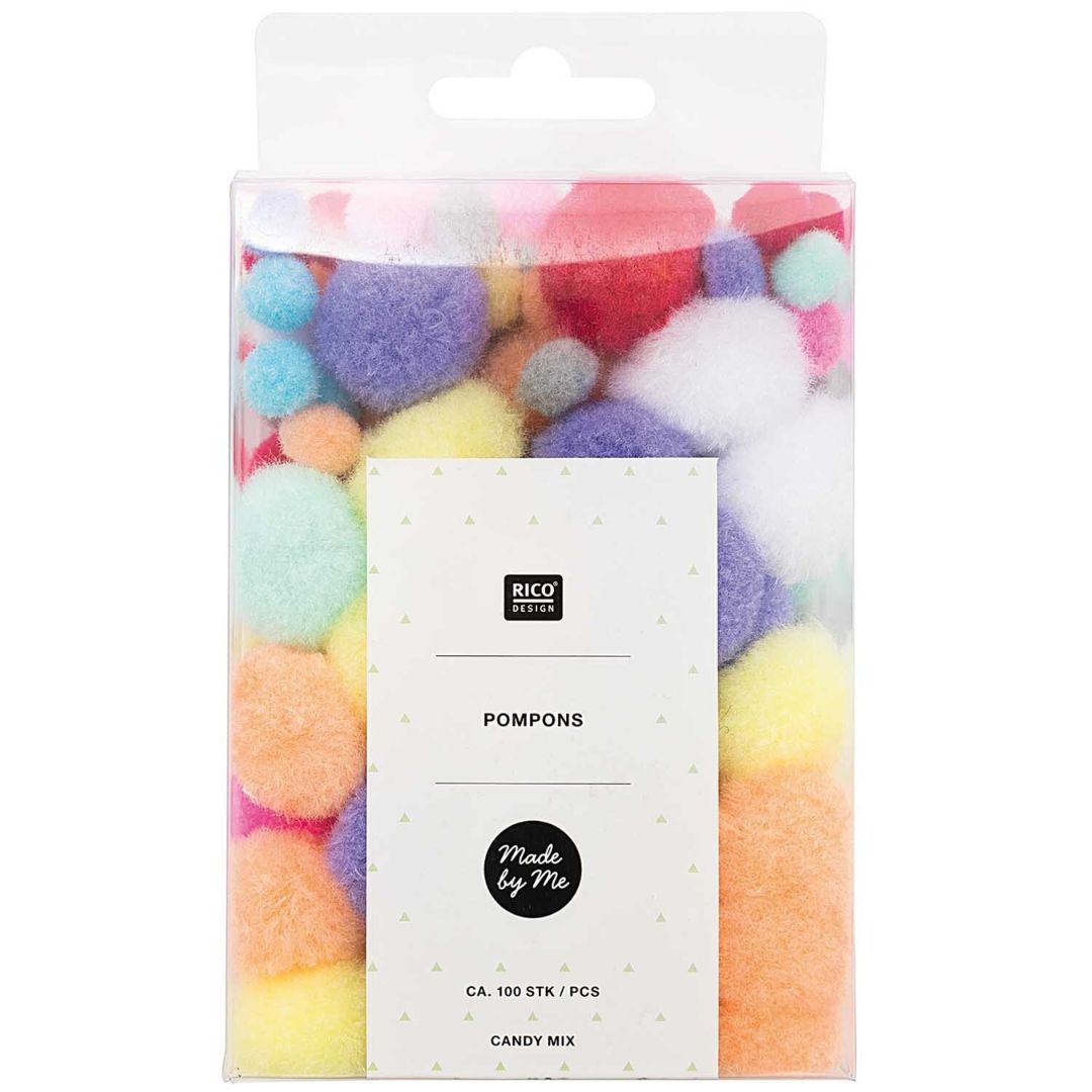 pompons candy mix - 100st | 08758.00.56 | 0