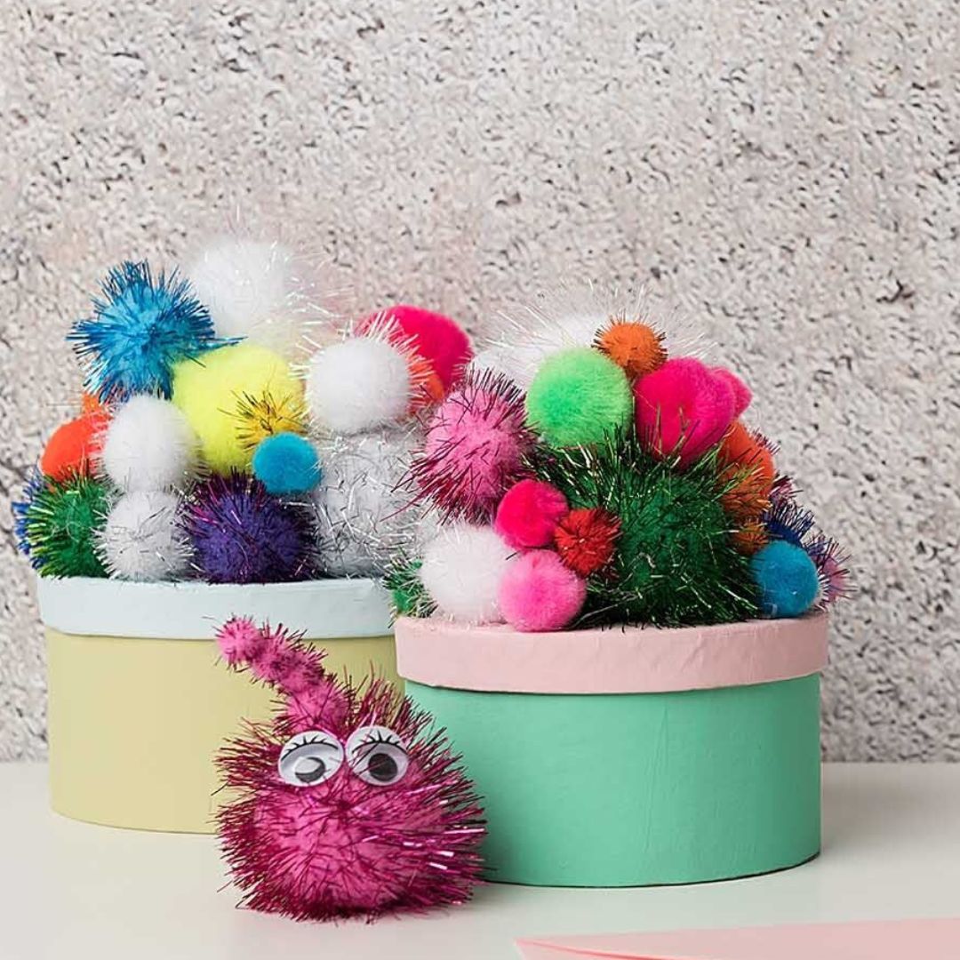 pompons glitter - 60st | 08758.00.25 | 1