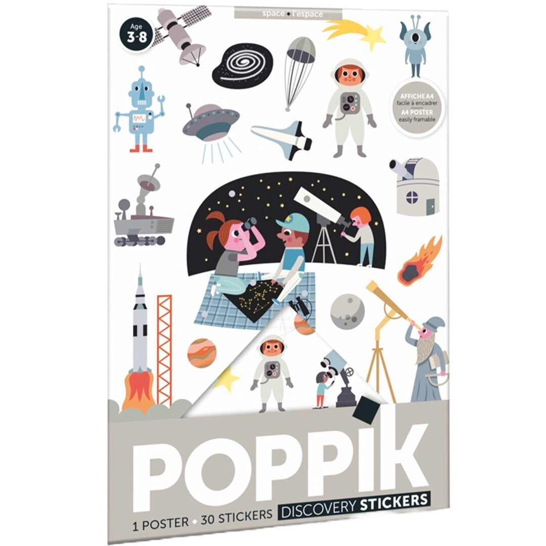 poppik stickerposter grijs - mini | MIN0015 | 0