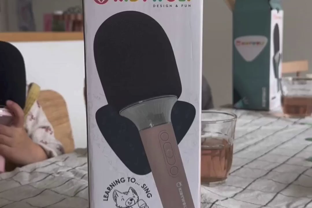 KIDYMIC-GR | kidywolf karaoke microfoon - groen | video