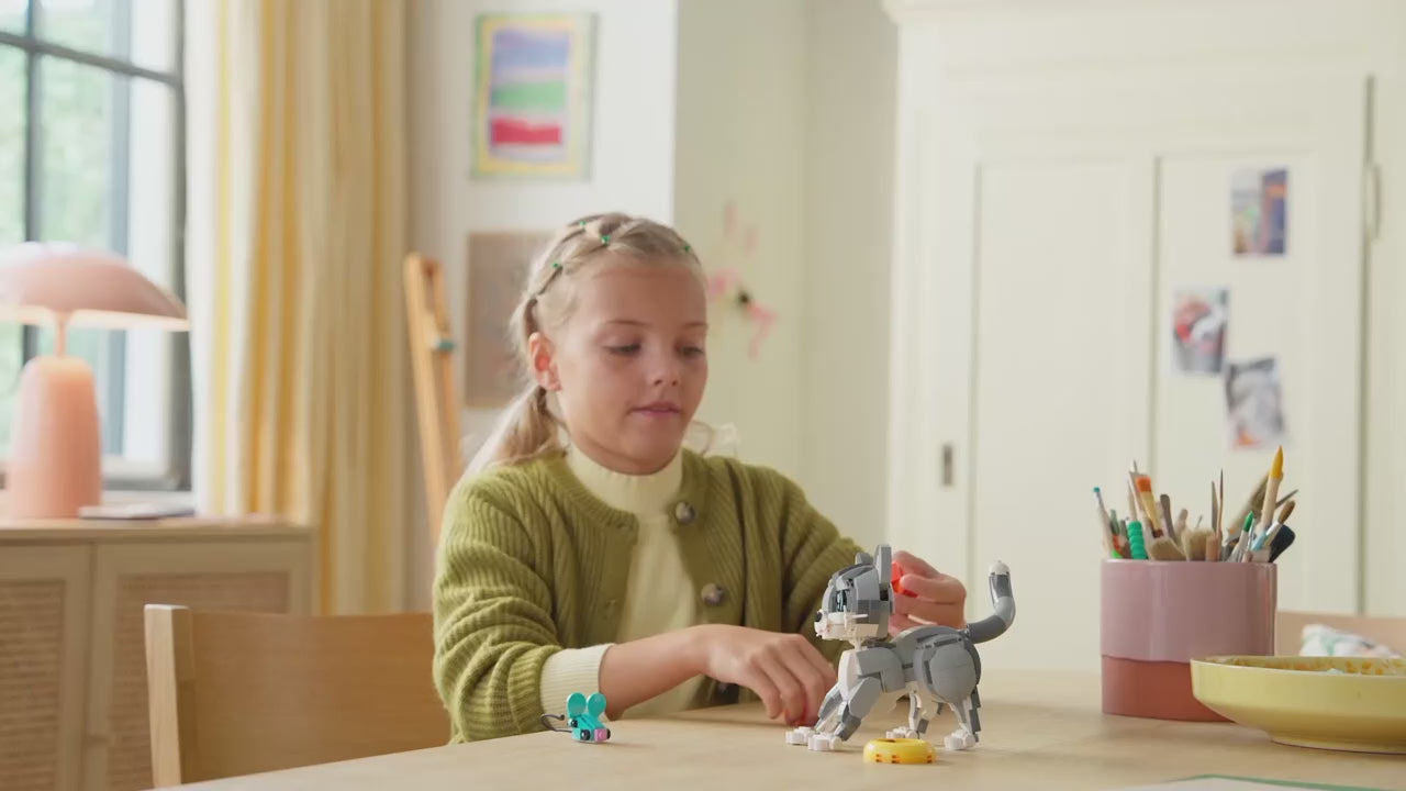 LEGO creator 3-in-1 speelse kat dierenspeelset