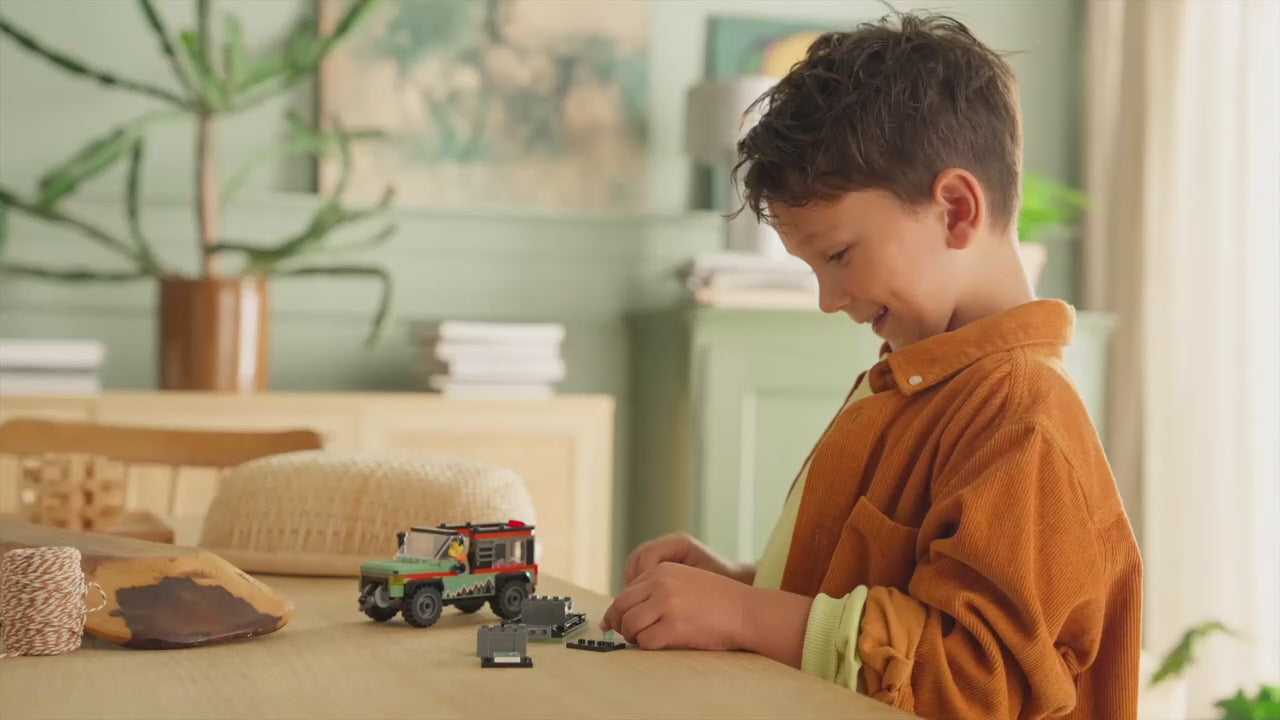 LEGO city 4x4 terreinwagen voor in de bergen